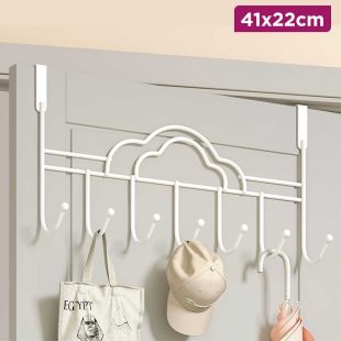 7-Hook Over-the-Door Hanging Rack