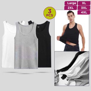 Men's Cotton Vest - 3 Pcs