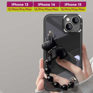 غطاء حماية مع سوار دب لأجهزة آيفون