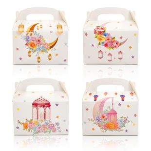 مجموعة 4 علب هدايا كرتونية لرمضان - 3 مجموعات