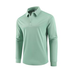 Stand Collar Polo T-Shirt for Men