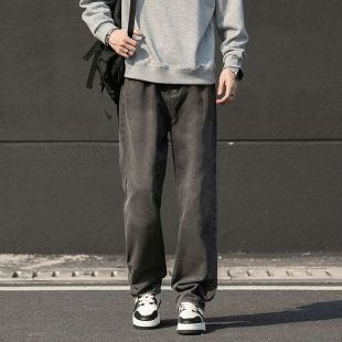 Wide Leg Denim Pants for Men