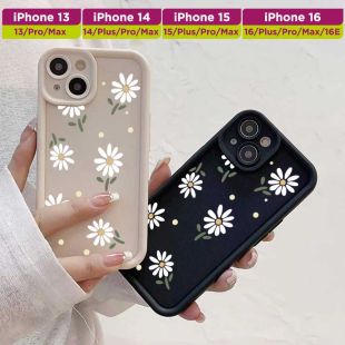 غطاء حماية مزخرف بورود تصميم ناعم لأجهزة آيفون