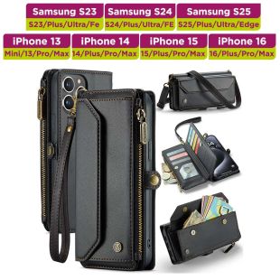 غطاء حماية متعدد الإستخدامات بمحفظة بسحاب