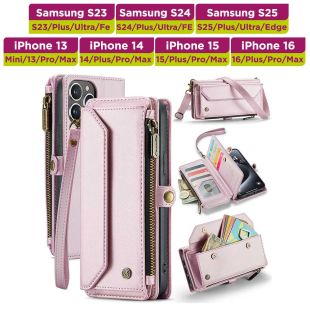 غطاء حماية بمحفظة مدمجة بسحاب