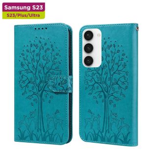 Decorative Protective Case with Floral Card Slot for Samsung Devices