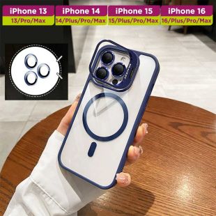 غطاء حماية بعدسة مغناطيسية لأجهزة آيفون