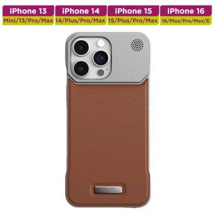 غطاء حماية جلدي مغناطيسي مقاوم للانزلاق لأجهزة آيفون