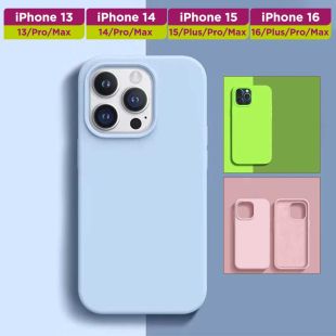 غطاء حماية سيليكون أنيق مقاوم للصدمات لأجهزة آيفون