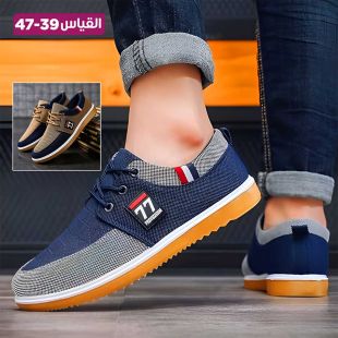 حذاء رجالية قماش برباط