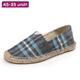 حذاء رجالي صيفي خفيف مصنوع يدويا من الكتان