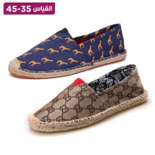 حذاء رجالي صيفي سهل الارتداء مصنوعة يدويا من الكتان