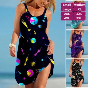 Elegant Loose Sleeveless Summer Dress