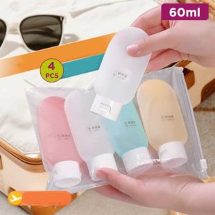 4 Pcs Reusable Empty Travel Bottles 60 ml