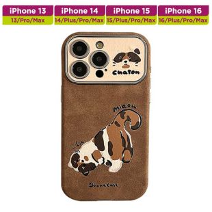 غطاء حماية بتصميم قطة كارتونية لهاتف iPhone