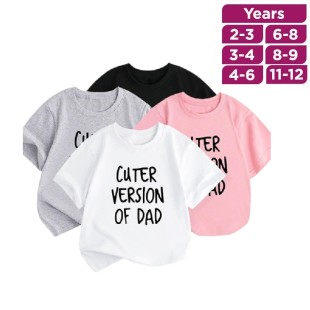 Short Sleeve Cotton Printed T-Shirt for Kids
