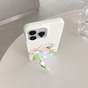 غطاء حماية كرتوني ثنائي بنقشة ولد مع ستاند مدمج لأجهزة آيفون