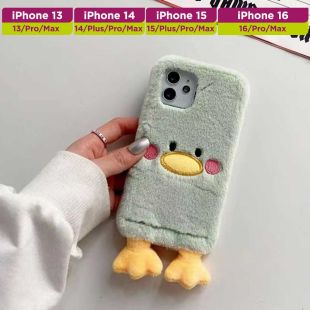 غطاء حماية فرو بتصميم لطيف لأجهزة آيفون