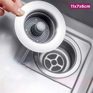 Kitchen Sink Filter with Anti-Odor Cover - 11 × 7 × 6 cm