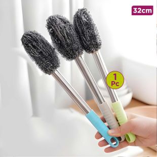 1Pcs Stainless Steel Cookware Cleaning Brush 32cm - Assorted Colors