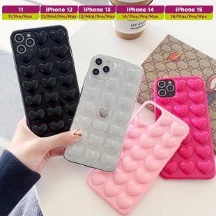 غطاء حماية قلب ثلاثي الأبعاد لأجهزة آيفون