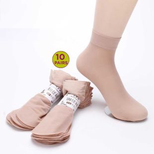 Crystal Sole Socks for Women - 10 Pairs