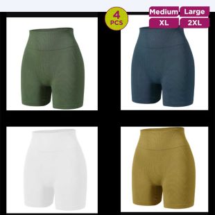 Elegant Color Tummy Control Inner Shorts for Women - 4Pcs