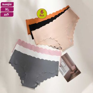 شورت داخلي رياضي بألوان متنوعة للسيدات - 6 حبة