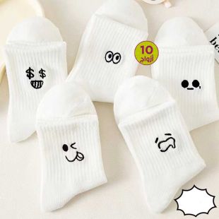 جوارب طويلة كاجوال للسيدات - 10 أزواج