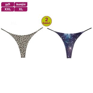 شورت داخلي دانتيل رفيع للسيدات - 2 حبة