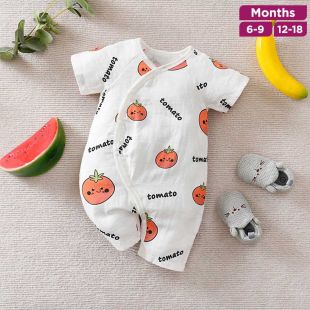Super Soft Cotton Baby Tomato Print Suit