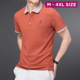 Plain Summer T-Shirt with a Modern Design For Men