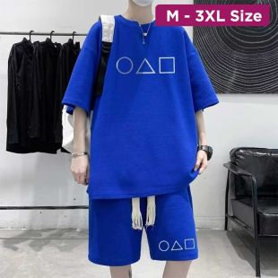 Summer Casual Short Sleeve Sports Suit 2Pcs For Men