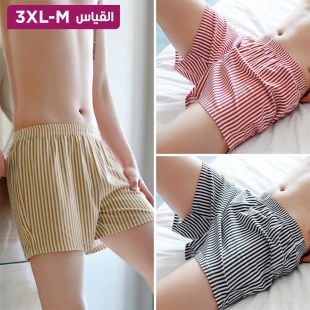 طقم شورت صيفي من القطن 3 قطع للرجال