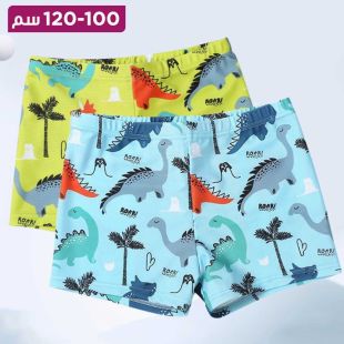شورت سباحة للأطفال من البوليستر برسومات كرتونية