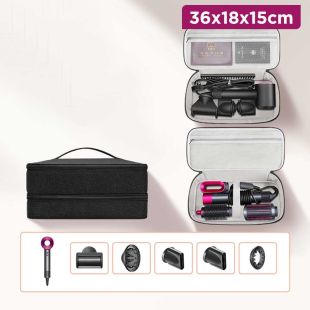 Waterproof Hair Dryer Double Storage Bag - 36 x 18 x 15 cm