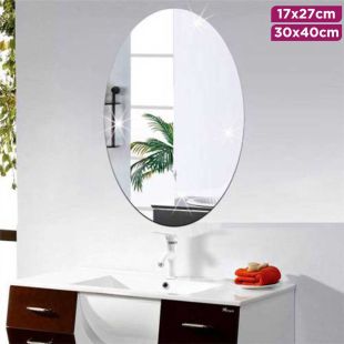Oval Self-Adhesive Acrylic Mirror