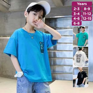 Short Sleeve Cotton Printed T-Shirt for Boys 