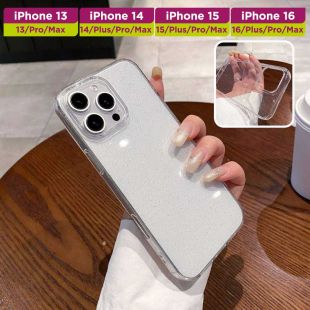 غطاء حماية شفاف لامع لأجهزة آيفون