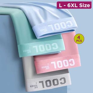 Graceful Summer Comfortable Underwear Assorted Colors for Men - 4Pcs