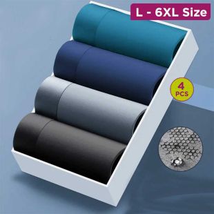 Extravagant Summer Comfortable Underwear Assorted Colors for Men - 4Pcs