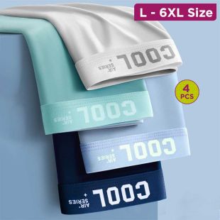 Smart Summer Comfortable Underwear Assorted Colors for Men - 4Pcs