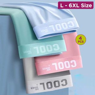 Dapper Summer Comfortable Underwear Assorted Colors for Men - 4Pcs