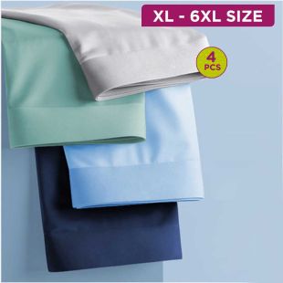 Luxurious Summer Comfortable Underwear Assorted Colors for Men - 4Pcs