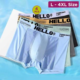 Durable Mesh Sports Underwear Assorted Colors for Men - 4Pcs