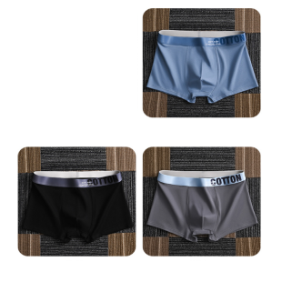 شورت داخلي قطن بألوان متنوعة للرجال - 3 حبة