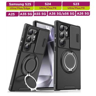 Protective Phone Case with Ring Stand for Samsung