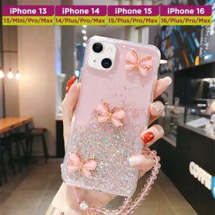 غطاء حماية  Butterfly لامع لأجهزة آيفون