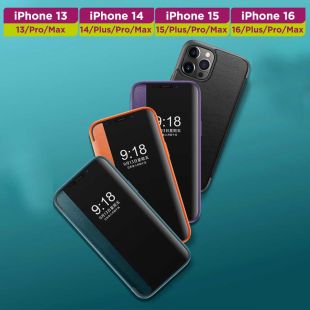 غطاء حماية بغطاء جلد فليب لأجهزة آيفون