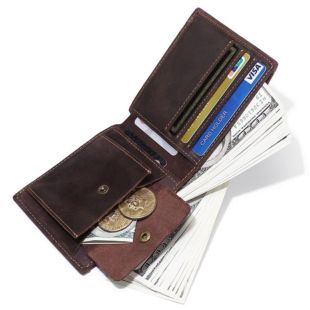 Crazy Horse Leather Men's Wallet